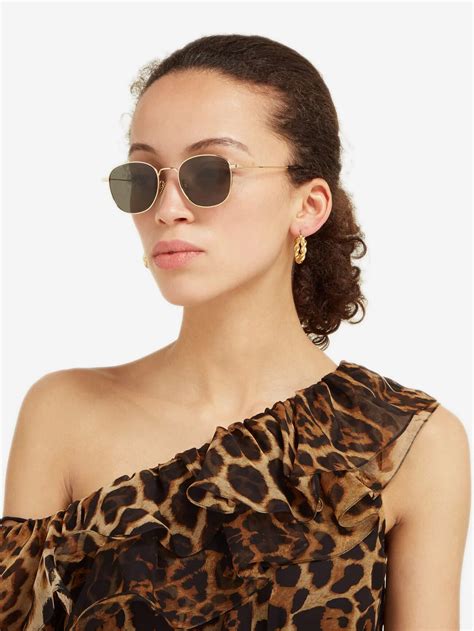 Lunettes de soleil Capri en Doré pour femme 